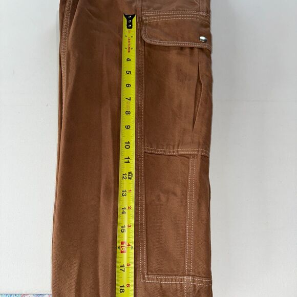NWT BDG Urban Outfitters Women Cargo Pants Relaxed Skate Jeans Cocoa Brown sz 25 - Picture 9 of 11
